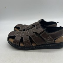 DOCKERS Mens SIZE 10M Casual Leather Shoe Brown Sandal Searose Brair 90-... - £21.60 GBP