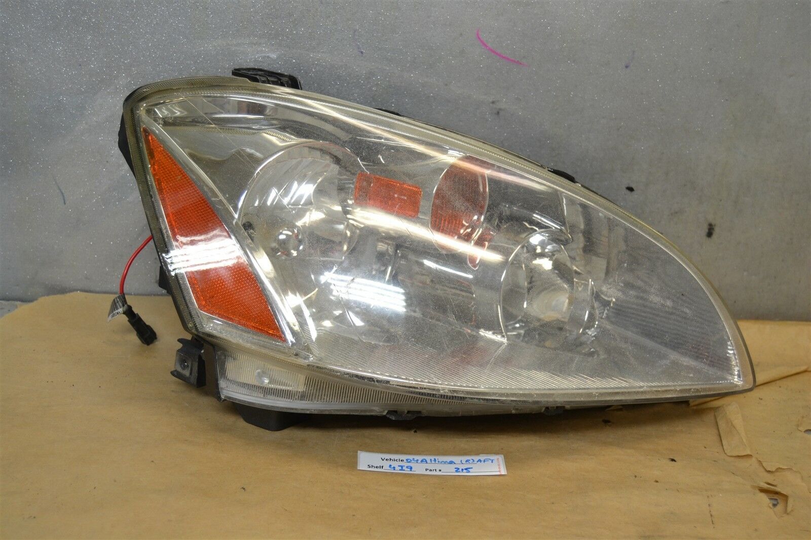 Primary image for 2002-2003 Nissan Altima Right Pass After Market headlight 15 4I9