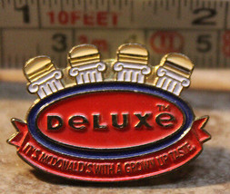 McDonalds Arch Deluxe Grown Up Taste Employee Collectible Pinback Pin Bu... - $10.90