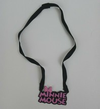 Disney Minnie Mouse Plastic Necklace 12&quot; Around Fastened - $7.91