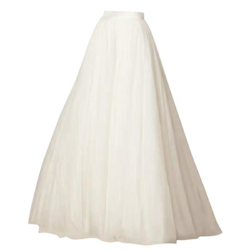 White tulle skirt bridal skirt 1