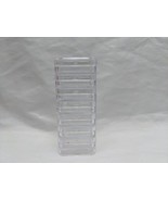 Lot Of (7) ~1&quot; Clear Stackable Coantainers - £7.81 GBP