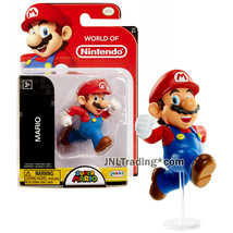 Year 2016 World of Nintendo Super Mario 2-1/2 Inch Figure Running MARIO w/ Base - £19.61 GBP