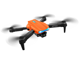 K3 E99 Pro Dual Cameras Remote Control Helicopter Foldable 4K Mini Drone Orange - £70.23 GBP