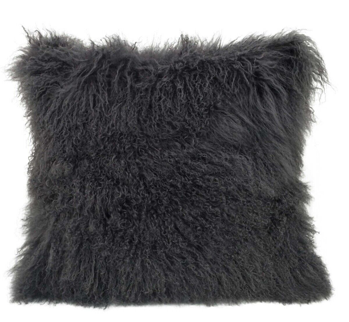 Primary image for HomeRoots 334392 Charcoal Tibetan Lamb Pillow