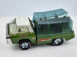 Vintage Nylint Jungle Wagon Green Truck Pressed Steel Warped plastic covers - $31.67
