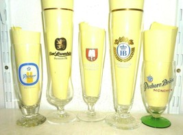5 Munich Breweries Multiples Munchen German Beer Glasses - £15.99 GBP