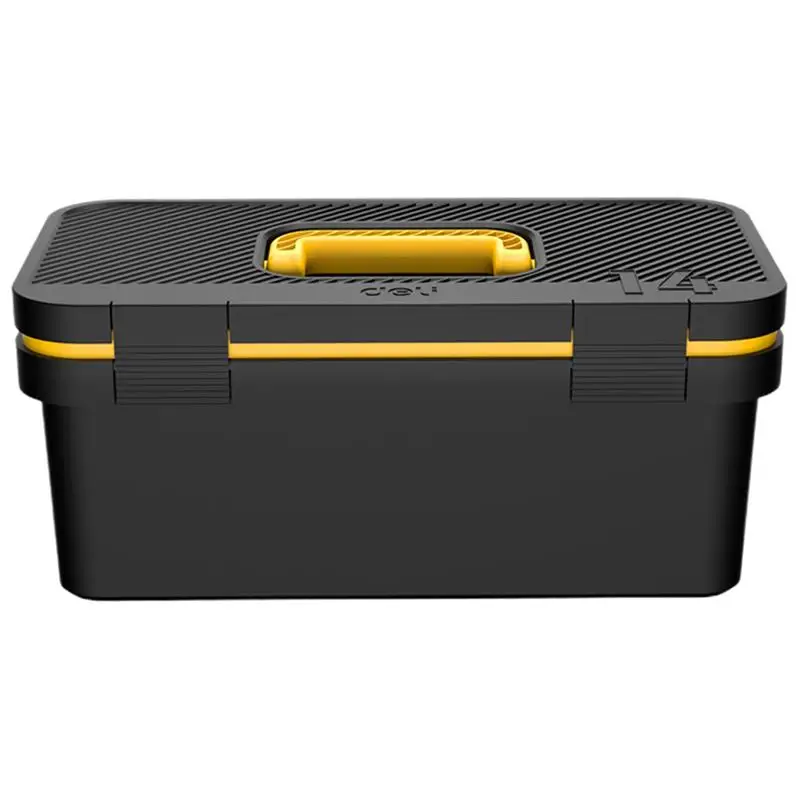 Tools Box Heavy Duty Tool Box Car Tools Organizer Tool Storage Container Plastic - £70.62 GBP