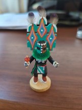 3.5&quot; Hand carved and painted New Mexico Zuni Kachina doll signed - $49.50