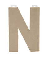 Paper Mache Letter N 8 X 5.5 Inches - $27.13 CAD