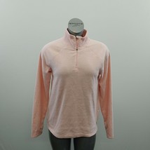 ACX 1/4 Zip Fleece Pullover Women&#39;s Size Medium Pink Long Sleeve Mock Neck - $12.86