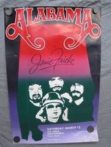 Original 1980&#39;s Alabama Tour Poster with Janie Fricke - £38.87 GBP