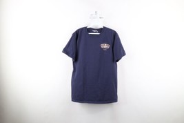 Vintage Ron Jon Surf Shop Mens Medium Faded Spell Out Short Sleeve T-Shirt Blue - £23.31 GBP