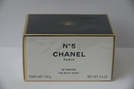 CHANEL No. 5 Perfumed Bath Bar Soap 5.3 oz 150 g Original Boxed Sealed New - £96.50 GBP