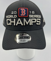 Boston Red Sox Hat Cap Charcoal 2018 World Series Champions Locker Room New Era - £12.16 GBP