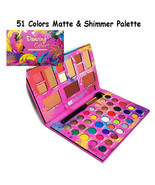 Malibu Glitz Dancing Colors 51 Color Matte Shimmer Glitter Eyeshadow Pal... - $20.49 CAD