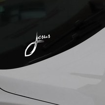 Hot-selling Cursive Cross Fish Vinyl Decal Car Sticker - $44.49