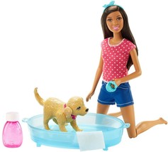 Barbie Splish Splash Pup Playset, Nikki and Dog - £29.40 GBP