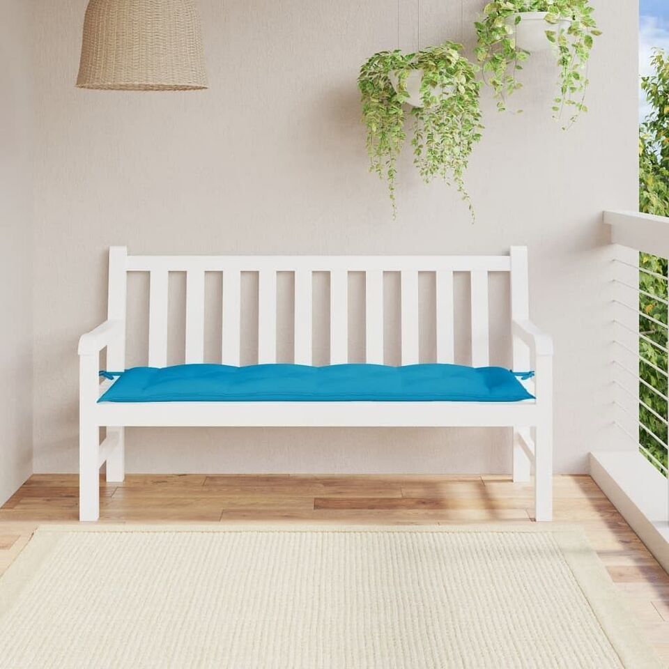 vidaXL Garden Bench Cushion Light Blue 59.1"x19.7"x2.8" Oxford Fabric - $62.71