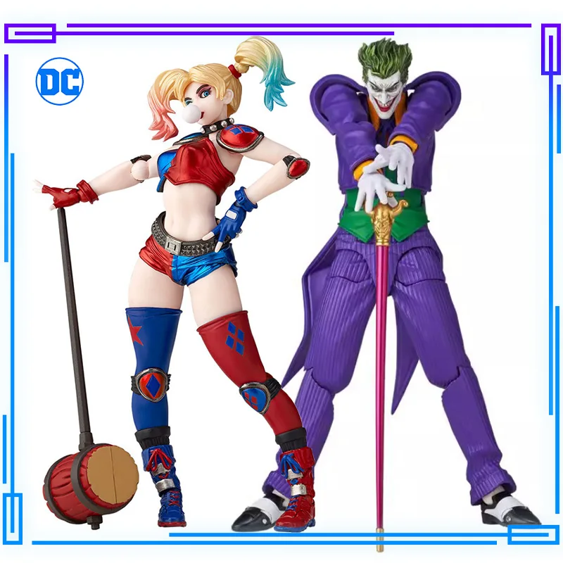 Kaiyodo Genuine DC Justice League Joker Harley Quinn Amazing Yamaguchi Revoltech - $183.49+