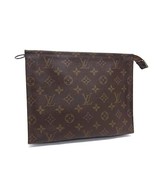 LOUIS VUITTON M47542 Monogram Poche Toilette 26 Clutch Bag Pouch Brown P... - $137.38