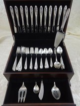 Sculptured Rose by Towle Sterling Silver Flatware Set For 12 Service 65 Pieces - £2,757.23 GBP
