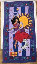 Vintage Disney Hunchback of Notre Dame Esmeralda Beach Towel 31x59&quot; - £17.48 GBP