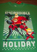 Walt Disney The Incredibles Christmas T-Shirt Mens Large New w/ Tag - £15.50 GBP