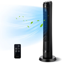 Costway 40&quot; Tower Fan Oscillating Tower Fan w/ Dual Control Bladeless Fl... - £77.28 GBP