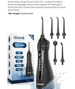  Water Dental Flosser Teeth Pick - Cordless Portable 4 Modes Rechargeabl... - $53.54 CAD