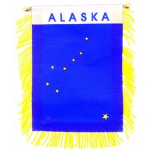 Alaska State Flag Mini Banner 3&quot; x 5&quot; - $11.66