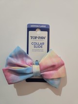 Top Paw Medium/Large Dog Collar Slide Tie Dye Bow - £5.84 GBP