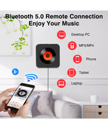 Portable Home Wall Mounted cd player Radio With Stereo Speaker Slim Remo... - $75.35 CAD
