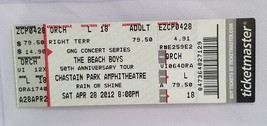 The Beach Boys 50th Aniversary - Original 2012 Unused Whole Full Concert Ticket - £11.85 GBP