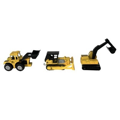 Vtg Matchbox Construction Vehicles Lot 3 Bulldozer Excavator Tractor Shovel Item image 2