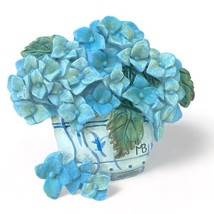 Marjolein Bastin Blue Floral Hydrangea Magnet Hallmark 3 x 3 inches - £10.67 GBP