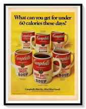 Campbell&#39;s Soup Slim Six Mugs Print Ad Vintage 1969 Magazine Advertisement Art - £7.68 GBP