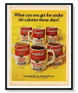 Campbell&#39;s Soup Slim Six Mugs Print Ad Vintage 1969 Magazine Advertiseme... - £7.62 GBP