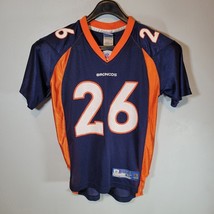 Denver Broncos Jersey Kids Medium Clinton Portis 26 Reebok NFL On Field Football - £12.75 GBP