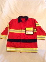 fireman fighter jacket costume Age 3 to 6 years Melissa &amp; Doug red  - £14.42 GBP