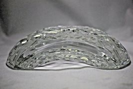 Curved Crystal Ashtray - 7" L x 4.5" W  x 2" H Made in Ireland No box image 10