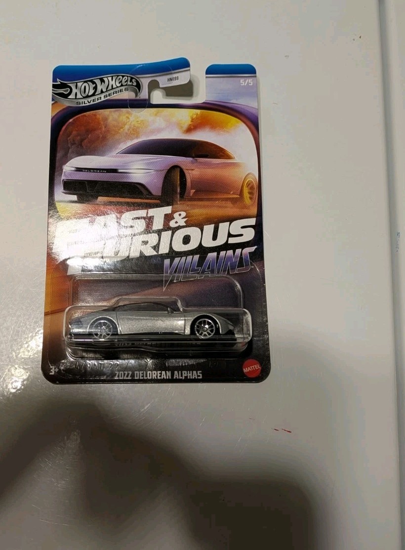Hot Wheels Fast &amp; Furious Villains 2022 DeLorean Alphas  1:64 Scale Diecast - $4.21