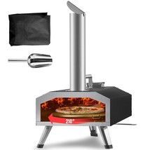 VEVOR Multi-fuel Outdoor Pizza Oven, 12 inch Wood Fired &amp; Gas Pizza Make... - €208,91 EUR