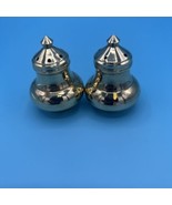 Vintage Solid Brass Salt and Pepper Shakers - £12.42 GBP