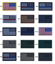 Usa American Flag Reverse Patch 2&quot; X 3&quot; Iron On Sew Embroidery | Super Quality - £4.01 GBP