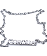 Vintage Toyota Corolla License Plate Chain Chrome Emblem Spell Out Namep... - $19.80 CAD
