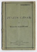 Julius Caesar by William Shakespeare 1880 American Book Exchange - $44.50