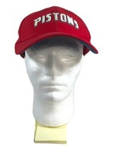 Nike Team Red Detroit Pistons Adjustable Hat Red NBA Cap One Size 100% Wool - £14.59 GBP