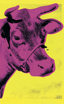 ANDY WARHOL Cow Pink on Yellow, 1966 (small), 1992 - £106.81 GBP