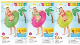Neon Frost Tube Pool Float 36&quot; Assorted Colors Intex 59262EP - $18.36 MXN